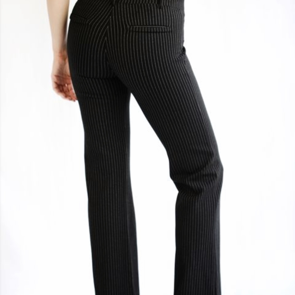 Dress pant Yoga Pants Black Pin Striped